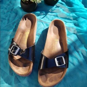 Mens Birkenstocks with Pink Sole